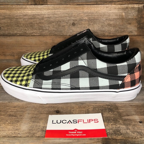 NEW Vans Old Skool What The Buffalo Pastel Plaid - Picture 3 of 6